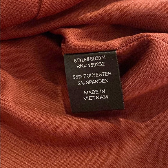 Maroon Ruched Dress - Picture 3 of 3